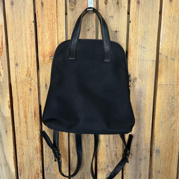 Coach Vintage Mercer Black Canvas Backpack With Leather Trim - Picture 1 of 6